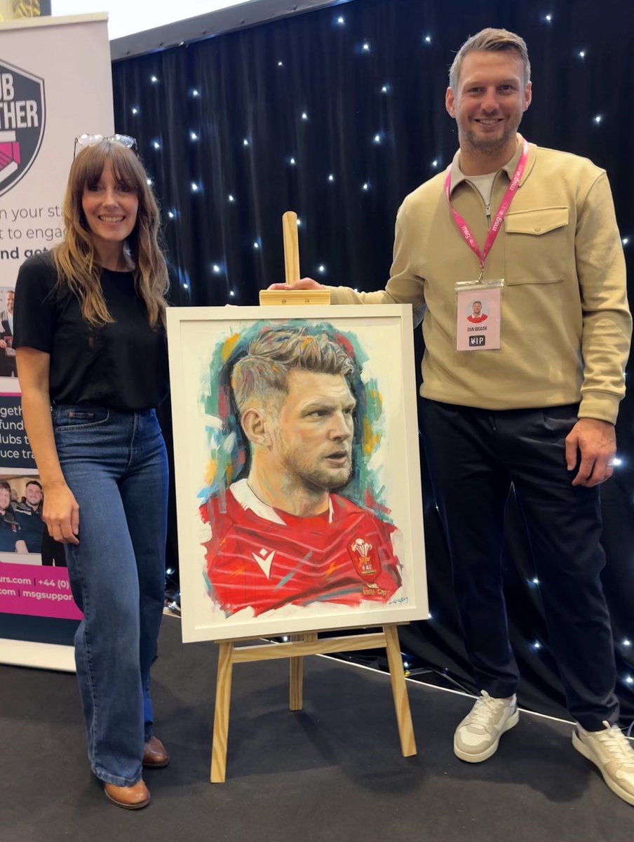 My latest piece with the man himself! Meeting Dan at the MSG Tours 10th birthday event yesterday was the highlight for me - what an absolute gent! 🏴󠁧󠁢󠁷󠁬󠁳󠁿