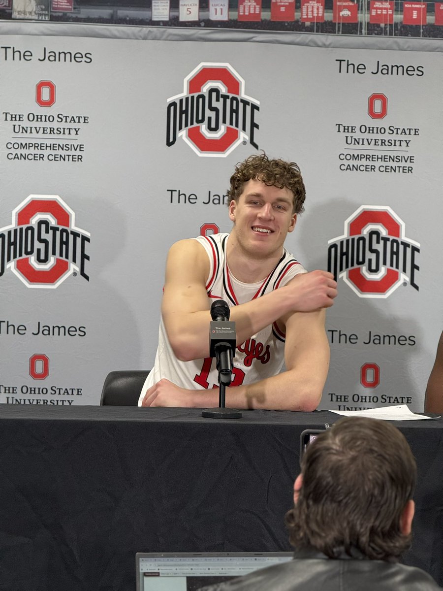 The face of a man who just hit the game-winning layup for the #Buckeyes
