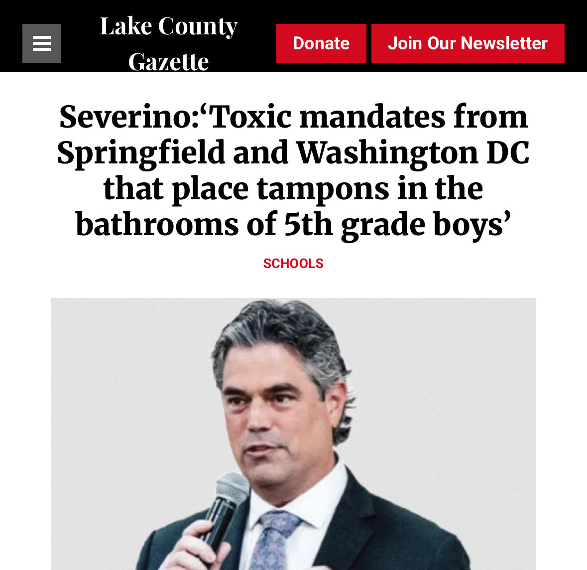 I’ve been fighting for children long before it was popular or profitable. 
I will continue fighting for everyone as the next Republican governor of Illinois.  

<a href="/CGAdamo/">Christopher G. Adamo</a> <a href="/sues86453/">Sue Knows Best</a> <a href="/paxtrader777/">PaxTrader777🇺🇸</a> <a href="/North2North/">Mike North</a> 

lakecountygazette.com/stories/626697…