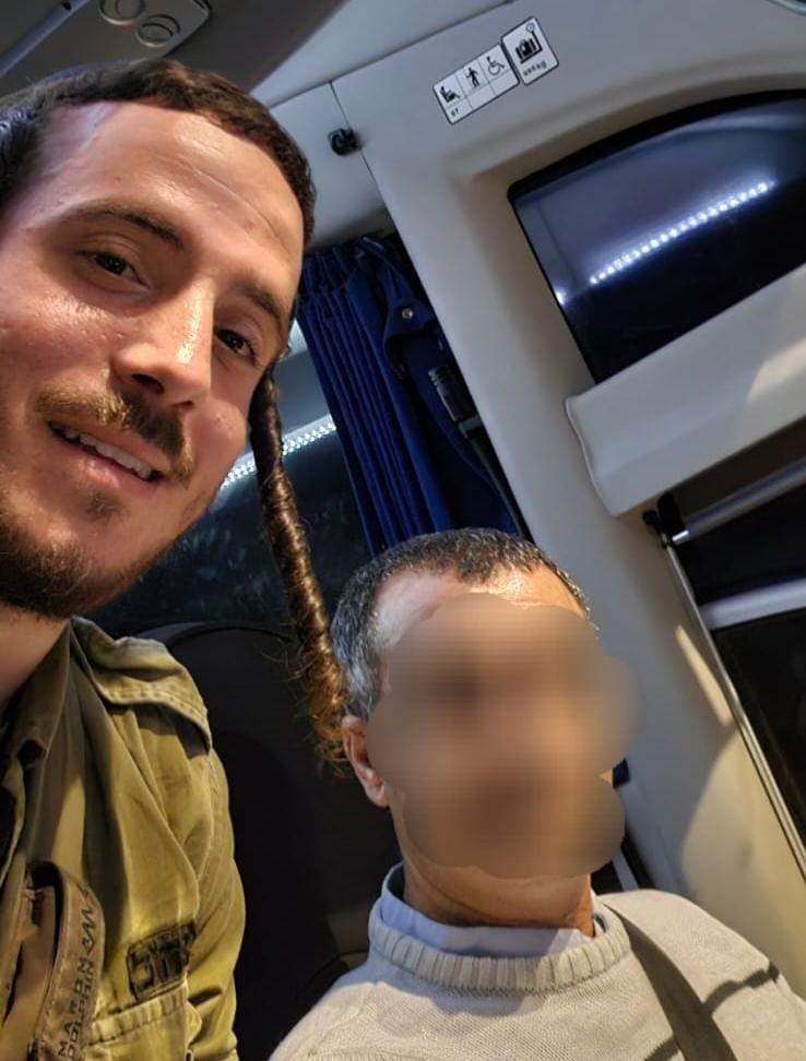 Hasidic IDF soldier Shmili Yakter writes: "Today I traveled with Khalil, a Muslim bus driver, on my way to my army base. 

Even though it wasn’t his route at all, he took me all the way to the gate of my base. 

He told me, ‘The IDF soldiers are like my children.’ 

He even