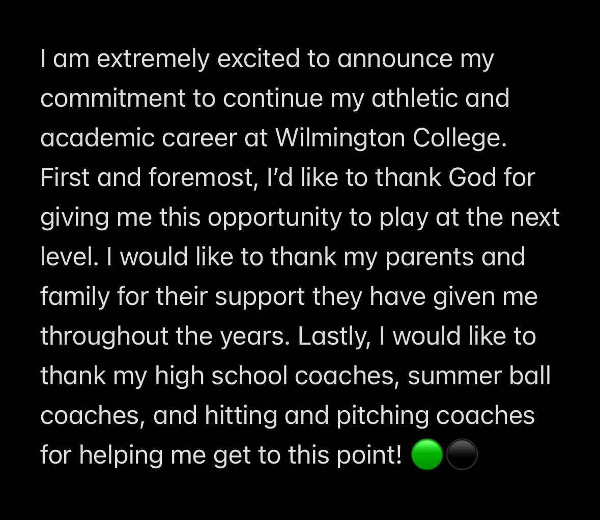 Tygriff226's tweet image. Committed🟢⚫️! Thank you @CoachDoc19 for giving me the opportunity to play at the next level! 

@CoachBullJr @CincyDBulls @kingshardball @CoachRyanHayes @wilmy_baseball