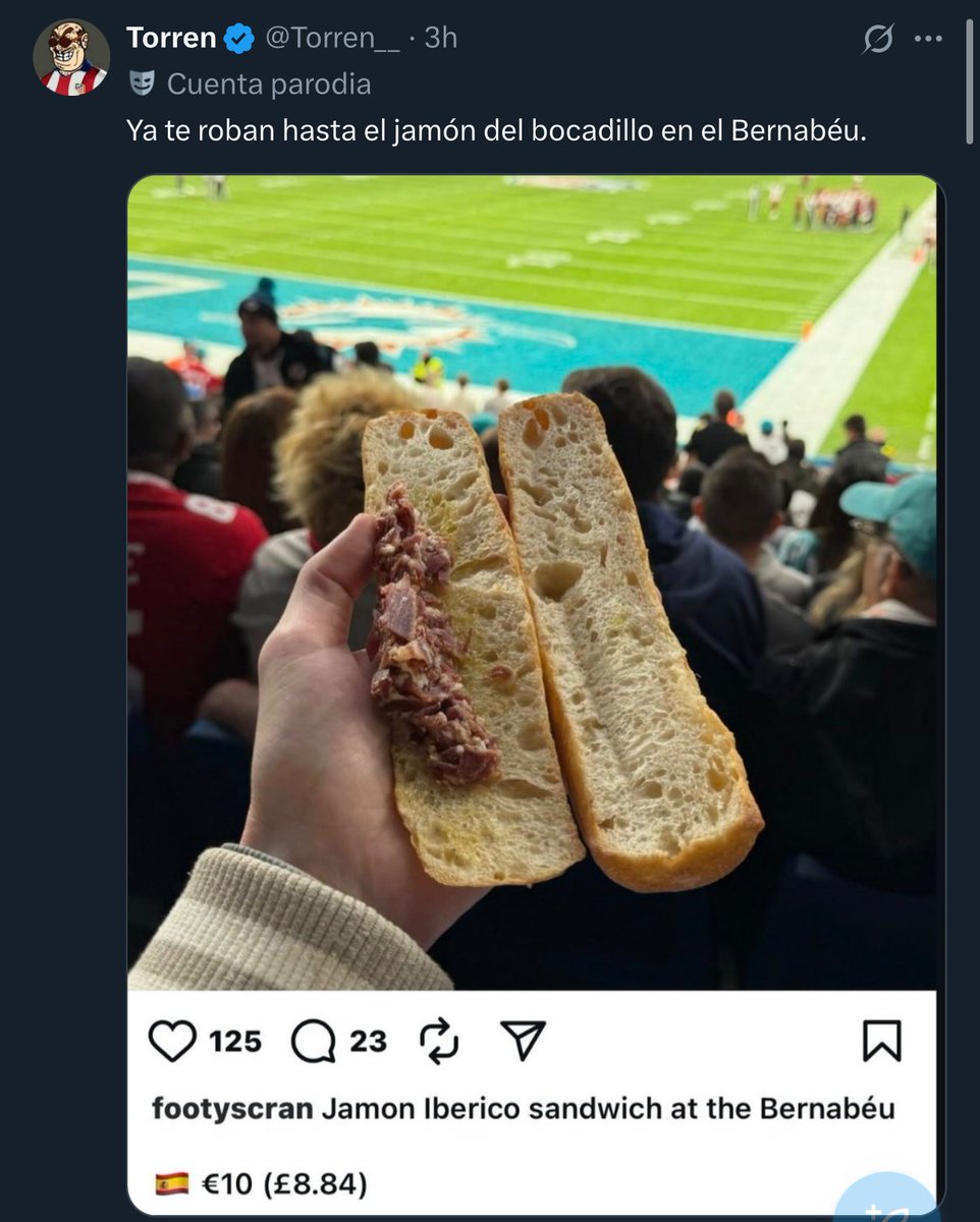 Cryptopoool's tweet photo. @juanma_rguez Los robos son habituales en el Bernabéu https://t.co/zuLxRRJyaH