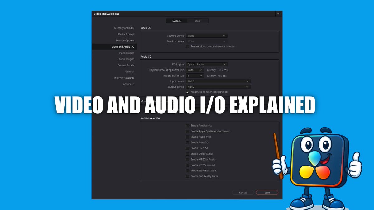 OSideMedia's tweet image. DaVinci Resolve I/O Settings Explained
Confused by Video &amp;amp; Audio I/O in Resolve?
Here’s what to turn on, turn off, and ignore — on Mac setups.
Quick + beginner-friendly breakdown 👇

youtube.com/watch?v=0Fc-Nv…

#DaVinciResolve #VideoEditing  #creatorworkflow
