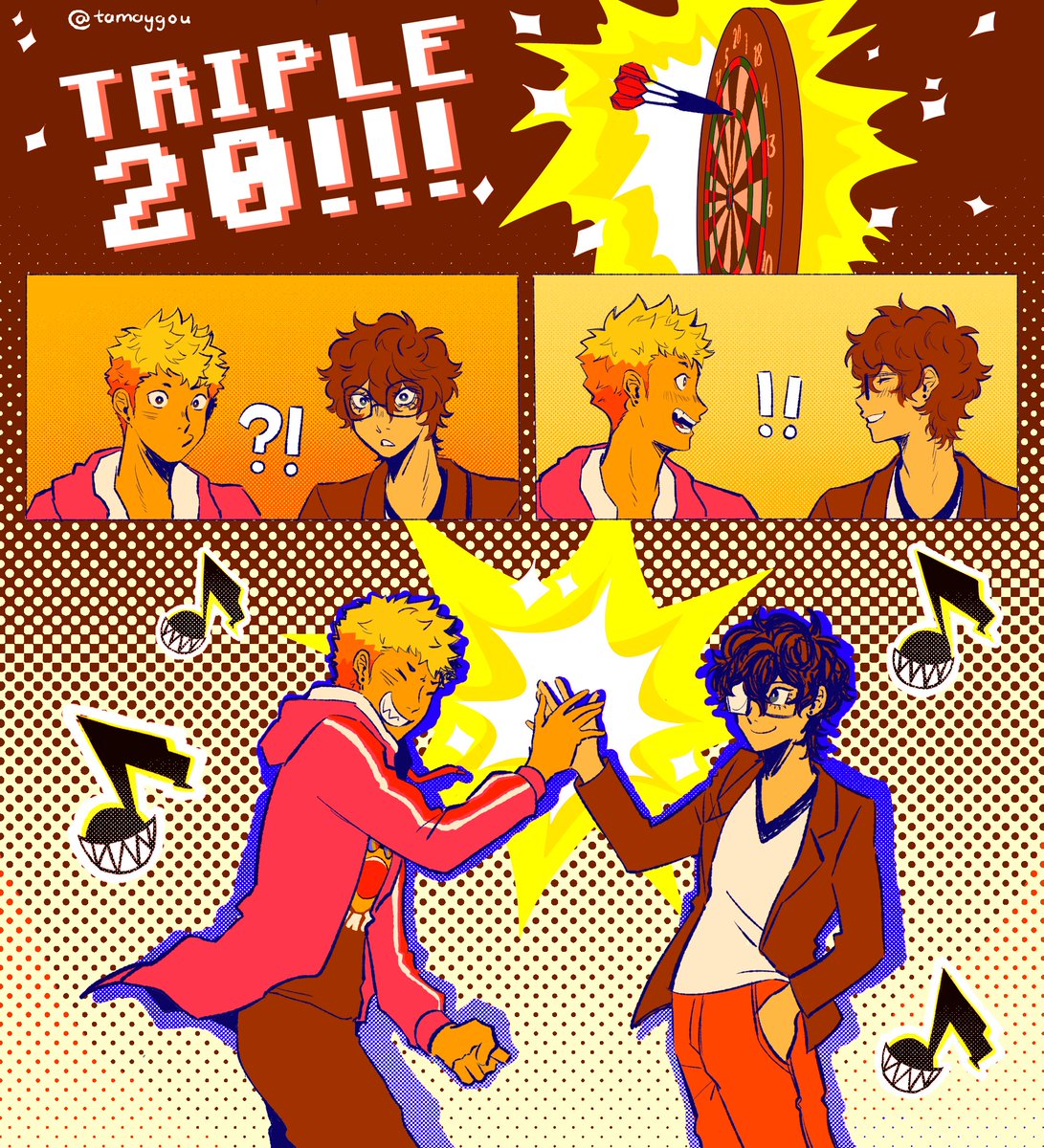 Day 1 - Darts!
Triple 20!!! Then they kiss afterwards to deepen their bond or something