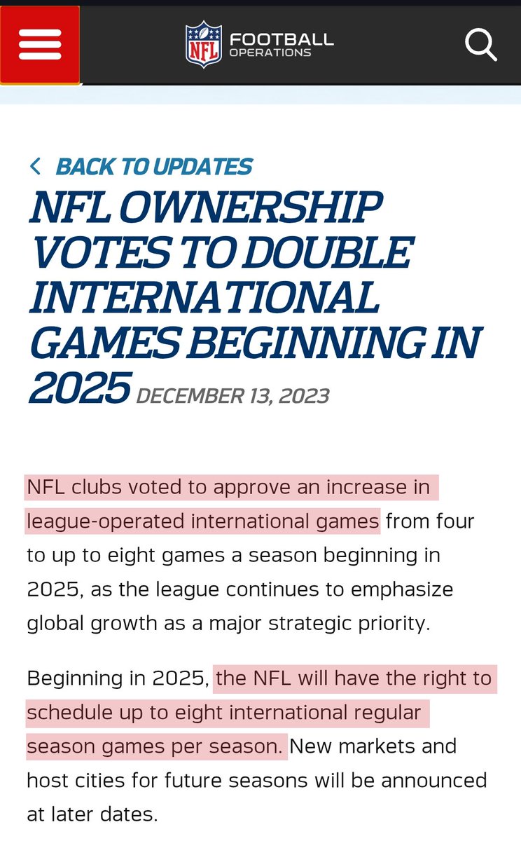 <a href="/elchiringuitotv/">El Chiringuito TV</a> 1. Todos los equipos de la NFL votaron a favor de los partidos internacionales. 
2. En la NFL no juega todos contra todos en casa y fuera. En LaLiga sí. Llevarte un partido fuera altera la competición. 
3. En la NFL comparten todos las ganancias. LaLiga de <a href="/Tebasjavier/">Javier Tebas Medrano</a> no
