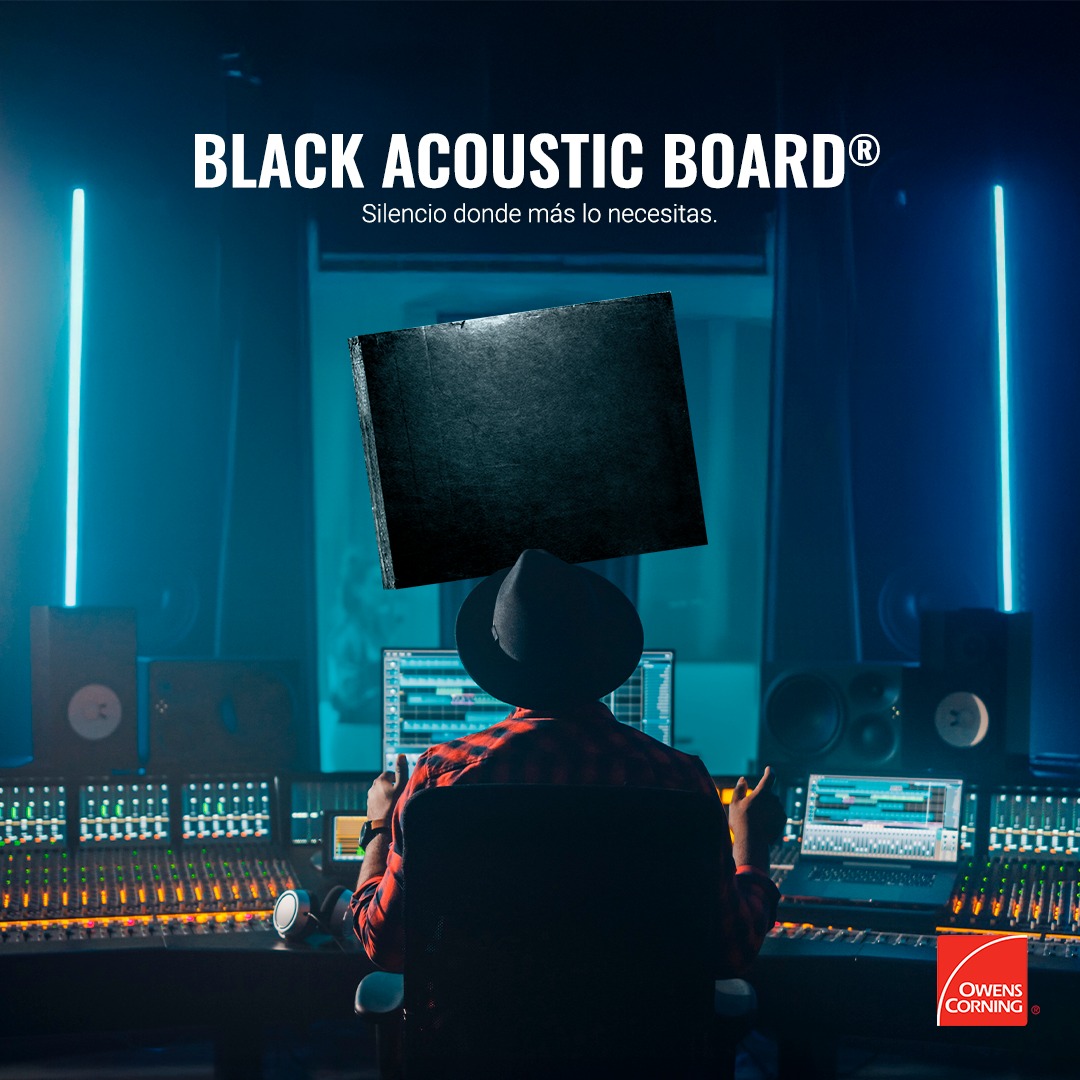 ImportMusica's tweet image. Ofrece un excelente desempeño acústico para Techos y paredes de teatros, cines, estudios de sonido, centros de artes y presentaciones y otros. Dependiendo del grosor, Black Acoustic absorbe hasta el 100% del sonido que golpea su superficie.