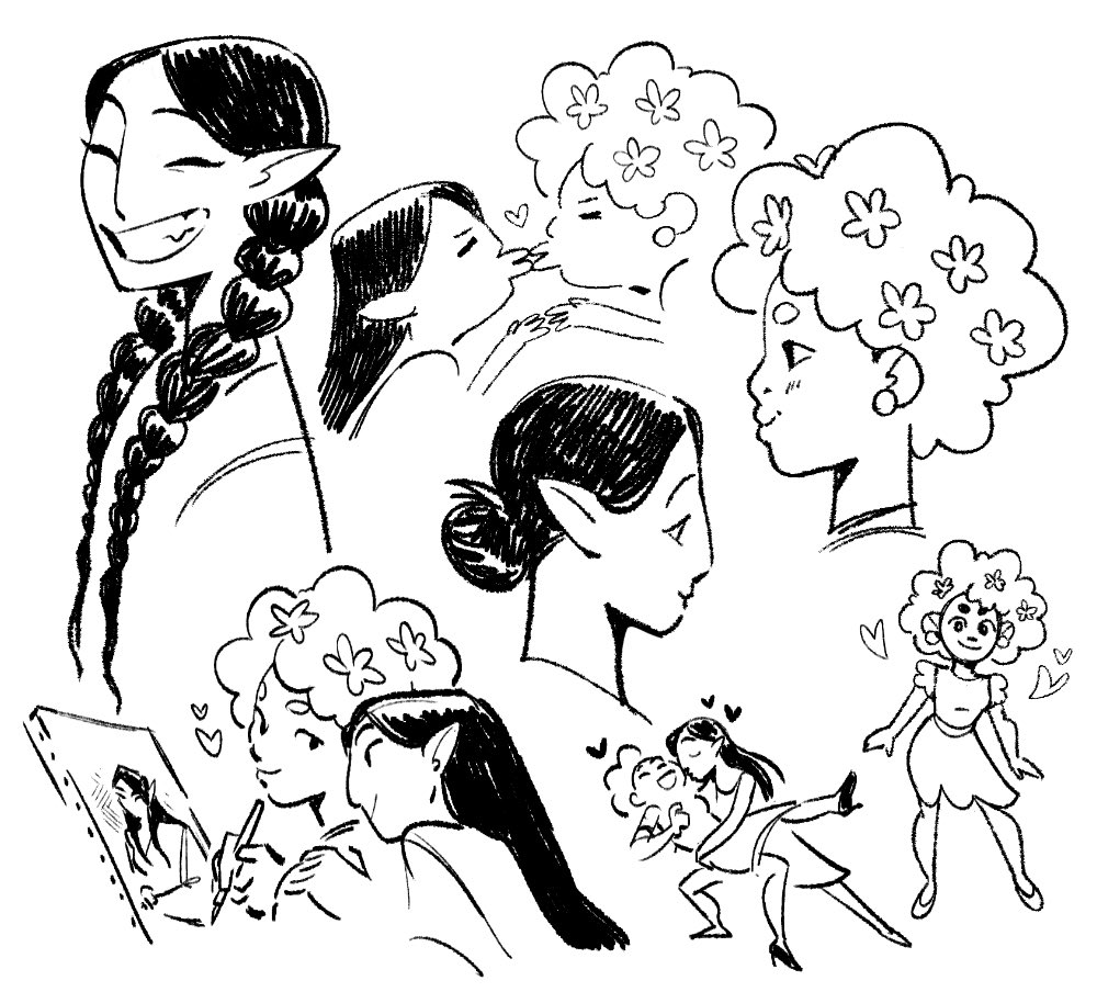 habkart's tweet image. vampire x painter doodles