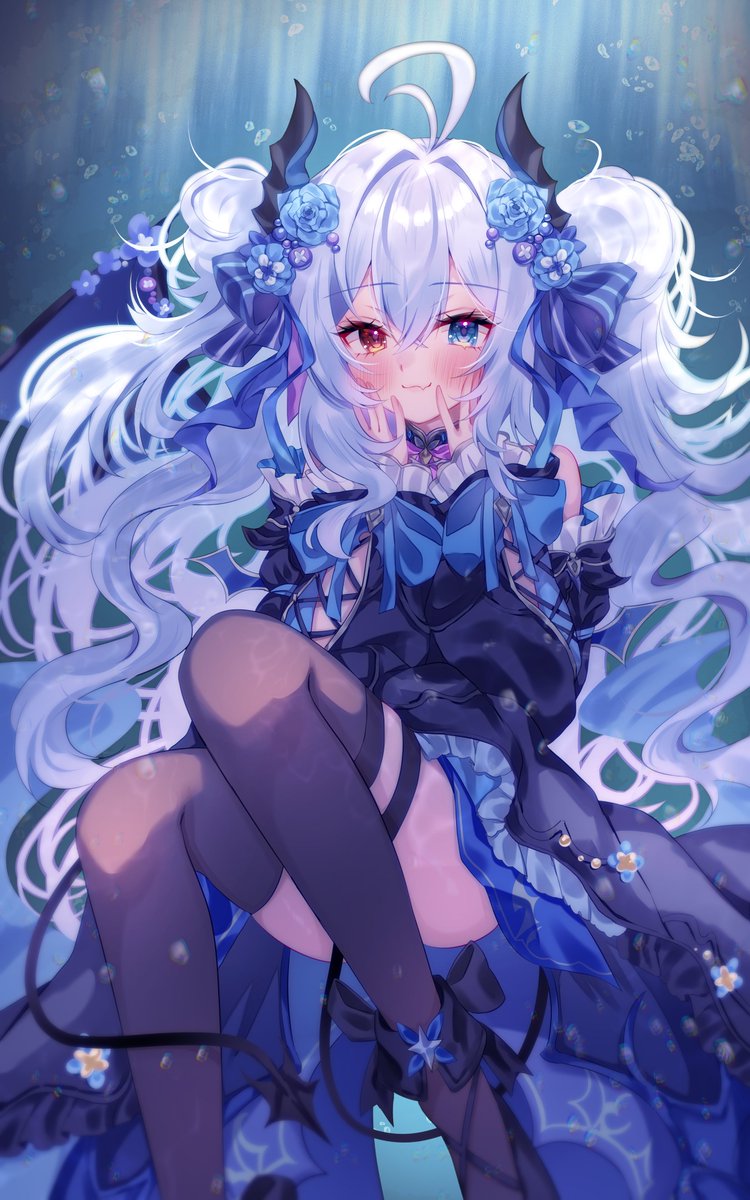 My favorite color is blue!💙
#RinAtelier 🎨: <a href="/nyunya_0718/">✐☡ ⋆*にゅにゃ🦀🏖@✏️SKEB＊リクエスト募集中。</a>