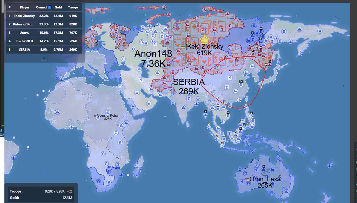 Moo_Tang1's tweet image. LOL my initial area ended up being basically China hahahaha #openfront #io