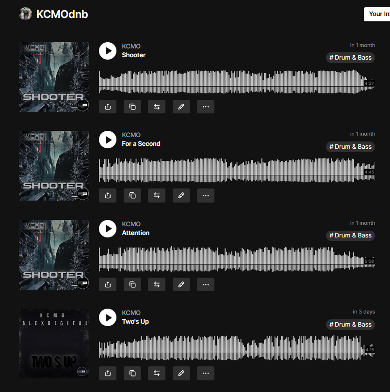 Winter Releases sorted . I have a couple more projects im working on for early 2026 . Shooter is by far my best work to date. Two's up  with <a href="/iamghostlion/">Ghost Lion</a>  out this thursday.