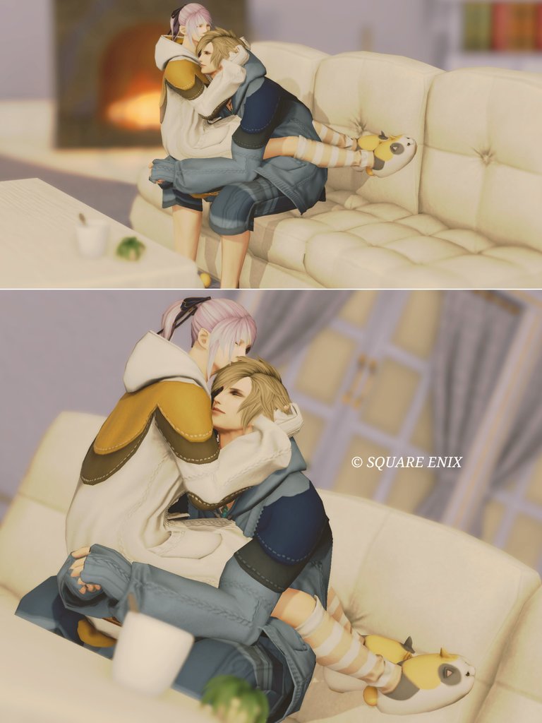 dragon14parent's tweet photo. 甘えたい2人
#FF14 https://t.co/aUedXI446U
