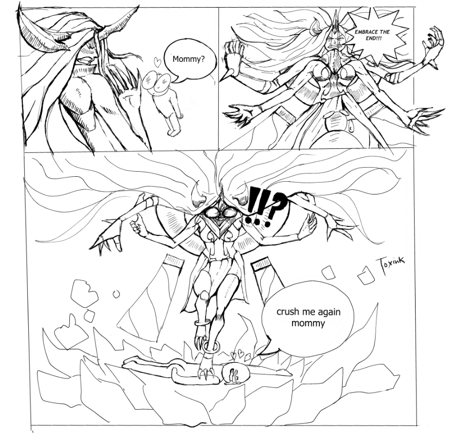 Toxicinker's tweet photo. My versusia comic strip meme i drew LMAO #GranblueFantasy #fanart #drawing https://t.co/pvdAKByeSO