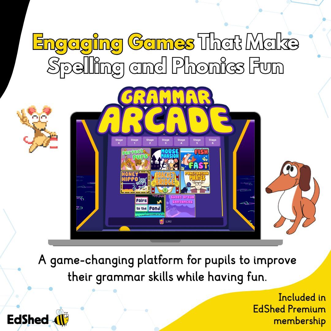 EdShedUS's tweet photo. Did you know that more than 2 million students play our spelling and phonics games every month?

Our engaging games make spelling and phonics fun. They also make data and assessment much easier for you.

Included in EdShed's Premium Membership. 

👉 https://t.co/F8dgE2cGju https://t.co/uShXUU0abI