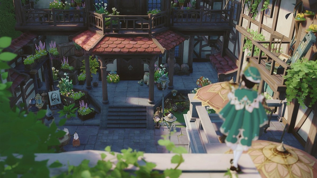 邸宅から続く住宅街をつくった🍃🏘️
#sereniteapot #GenshinImpact #塵歌壺 #原神