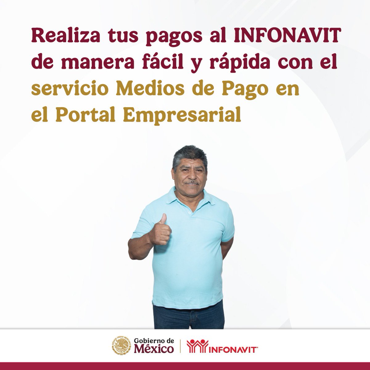 En coordinación con #Infonavit, les recordamos que ahora pueden realizar sus pagos de manera más fácil, segura y rápida a través del servicio Medios de Pago disponible en el Portal Empresarial.

🔗 Conoce cómo utilizarlo: bit.ly/47n99M7