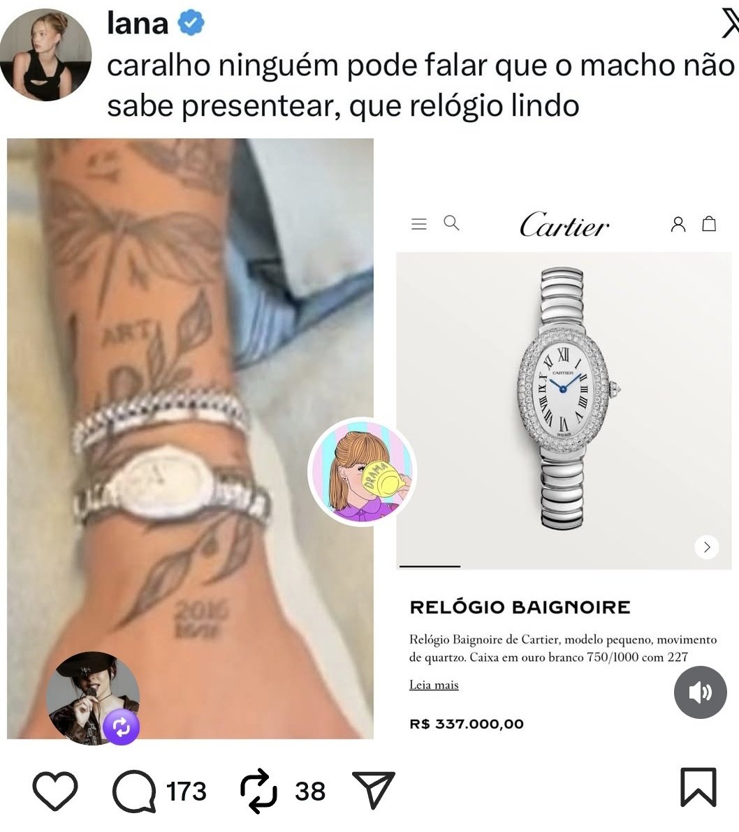 A Ana respostando o presente do Zé 🤣