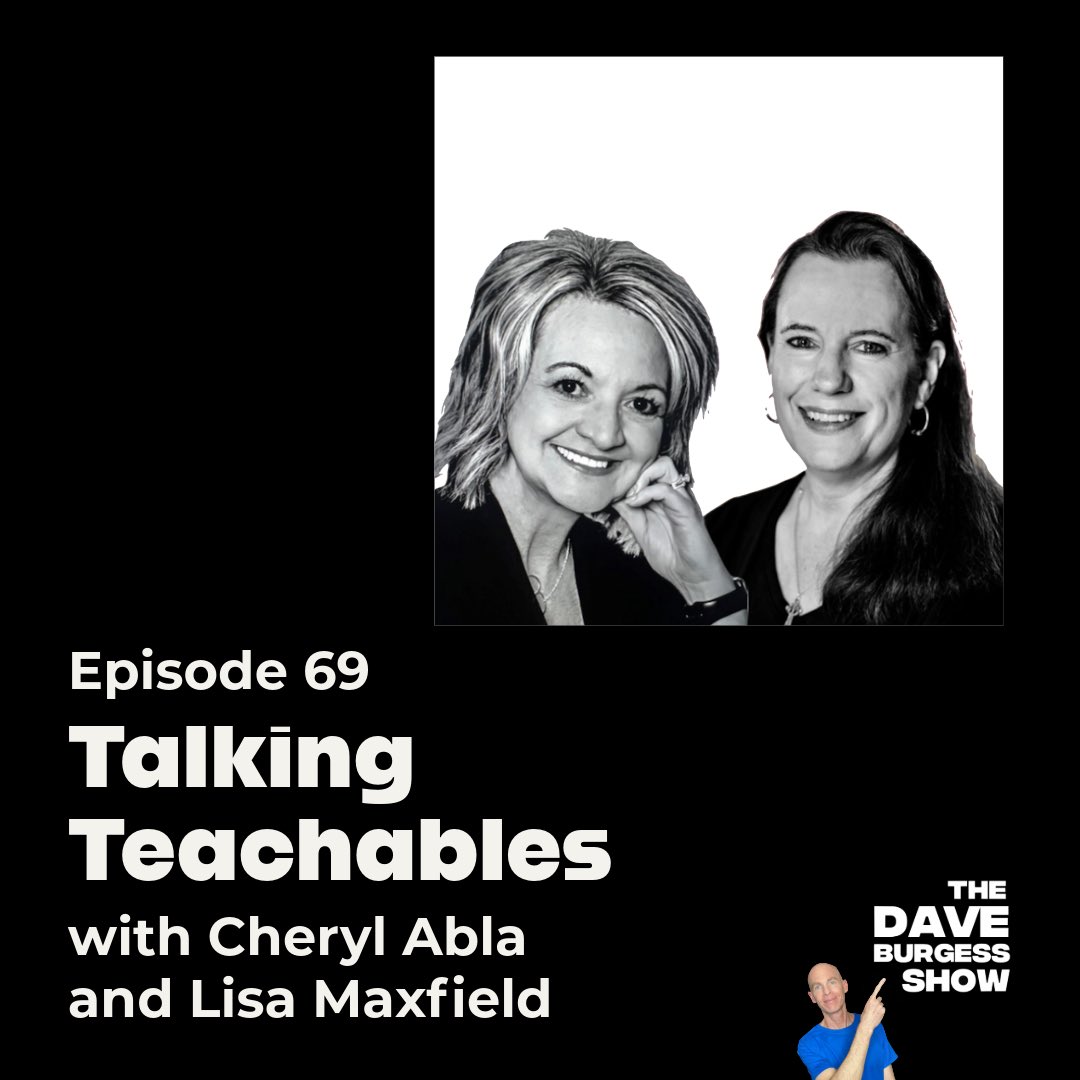 burgessdave's tweet image. The latest on the #DaveBurgessShow!!
Episode 69: Talking #Teachables with @leemaxfield29 &amp;amp; @cherylabla 
thedaveburgessshow.buzzsprout.com/1635715/episod…
#tlap #dbcincbooks