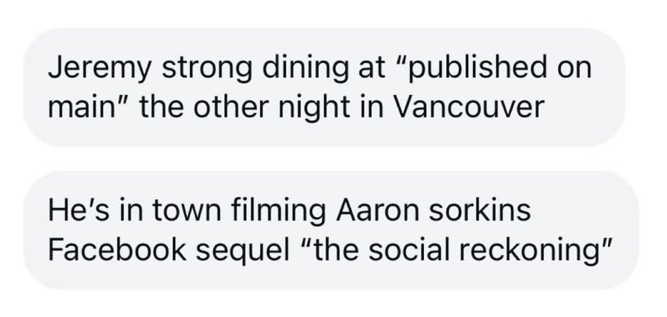 ‼️N E W 
📍Jeremy Strong (Kendall Roy)

Source: DeuxMoi on Instagram 📸

#Succession