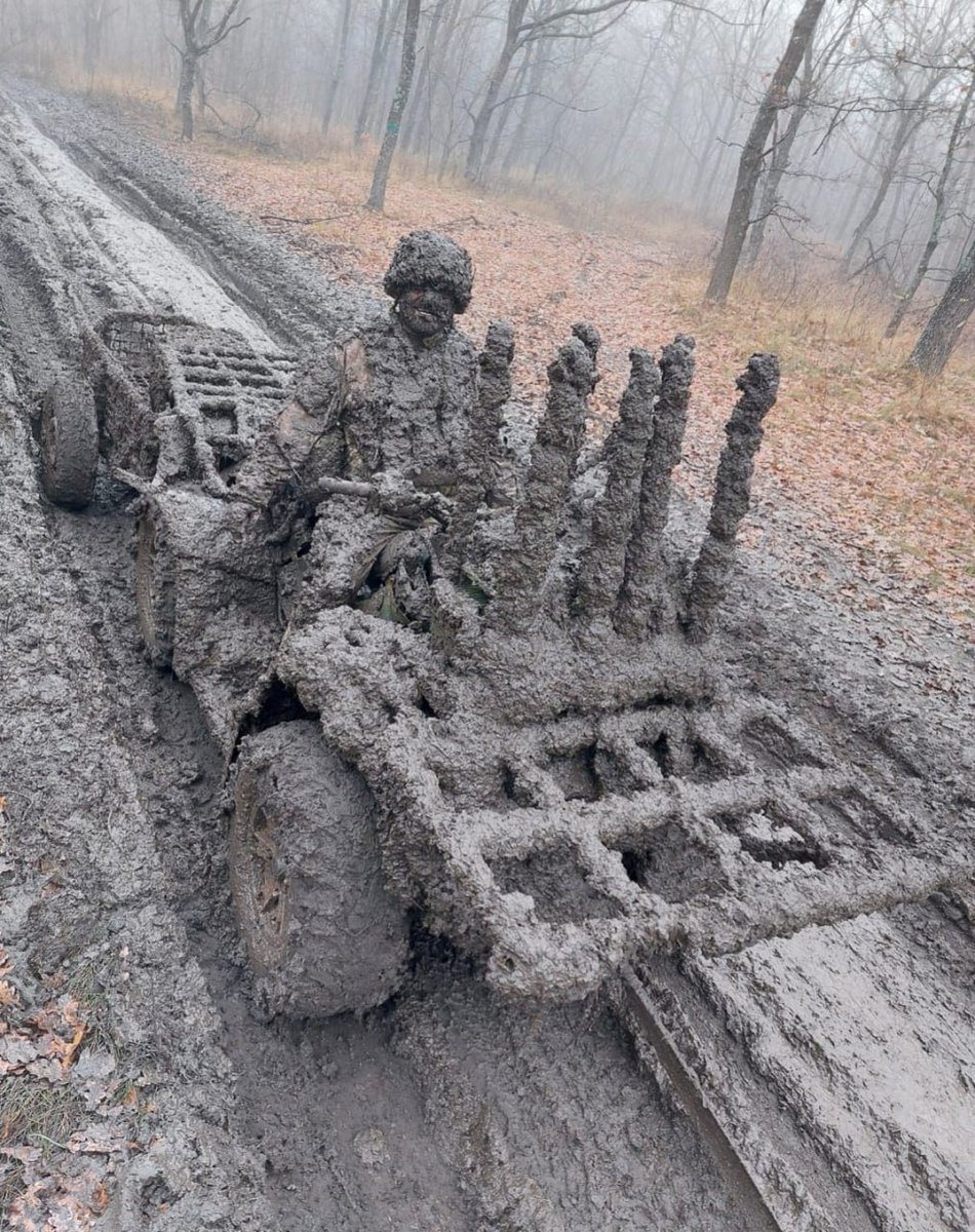 A Ukrainian mechanic still smiling

Covered in mud from getting towed before fixing an ATV. 

Ukrainians are tougher than you can imagine. 

What a legend i would buy this man a Beer. 

Slava Ukraine ! 🇺🇦