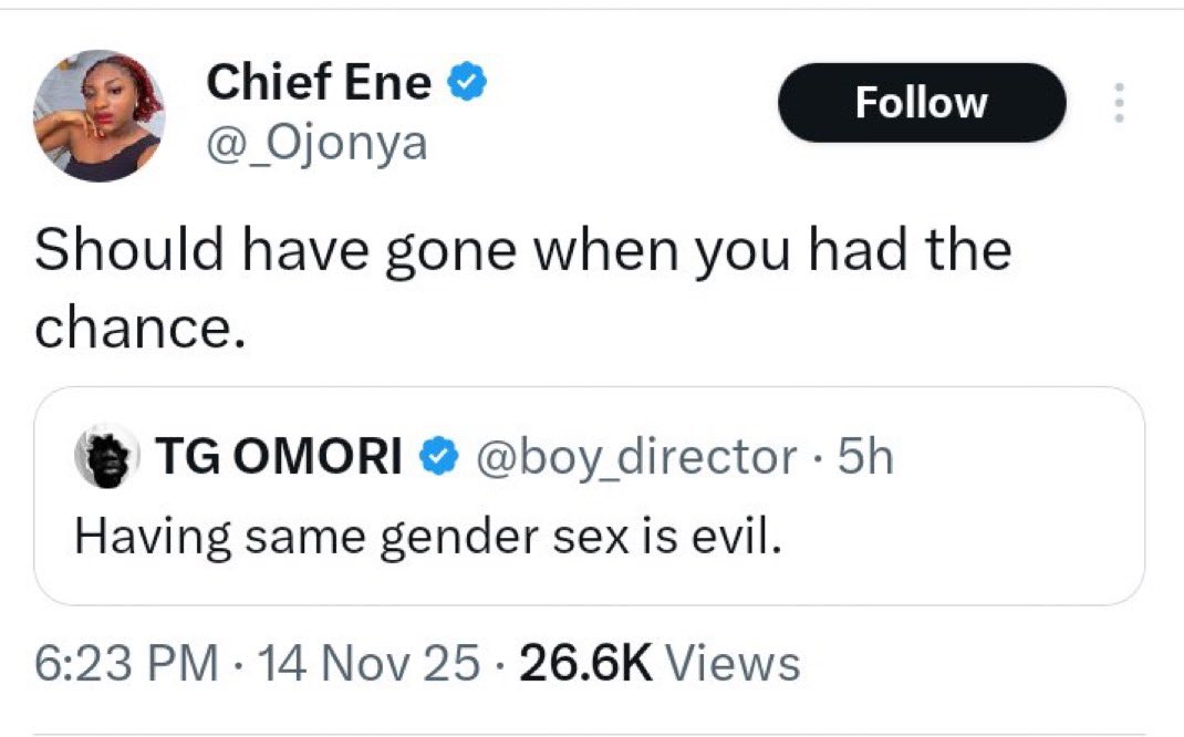callmedapson's tweet photo. Just 2 weeks ago, we read on this app that a boy lost his life after he was thrown from a high-rise building, why? Because of ‘HOMOPHOBIA’ and you think wishing a homophobe ‘de4th’ is weird??? Fck you! And fck @boy_director https://t.co/ZOv3S9b5aa