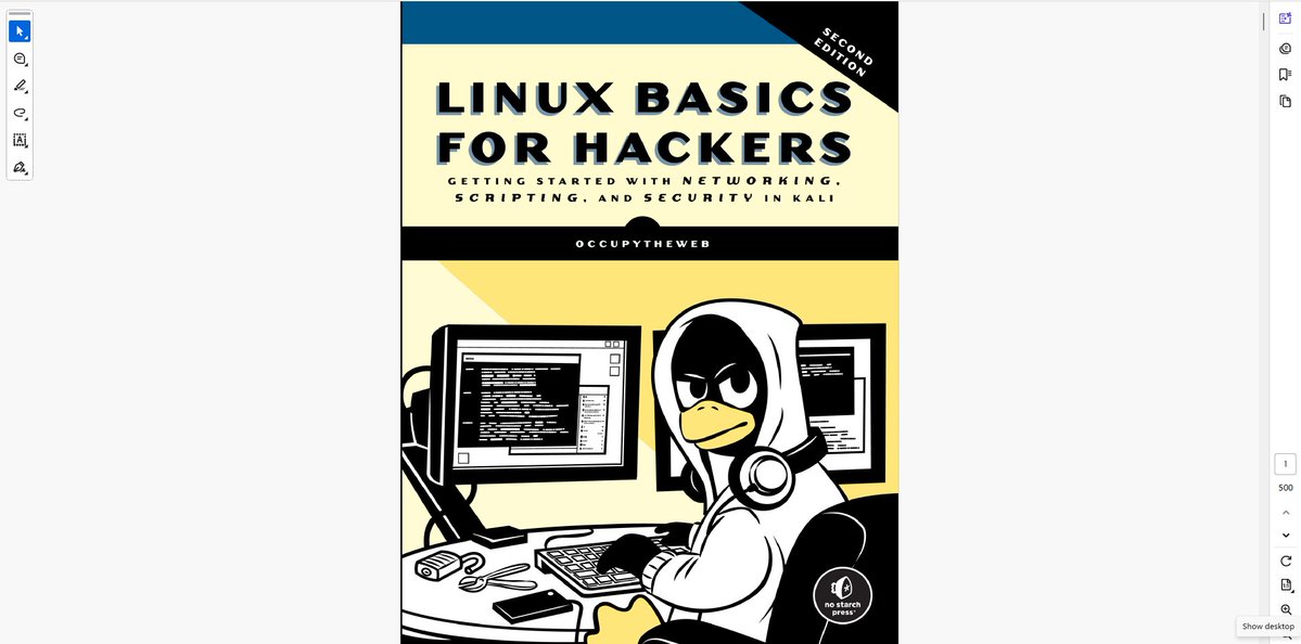 x_mitchh's tweet image. 44% of #100DaysOfCyberSecurity. 
Spent my day studying this book (Linux basics for hackers). @ireteeh @segoslavia @Nnajikenechi