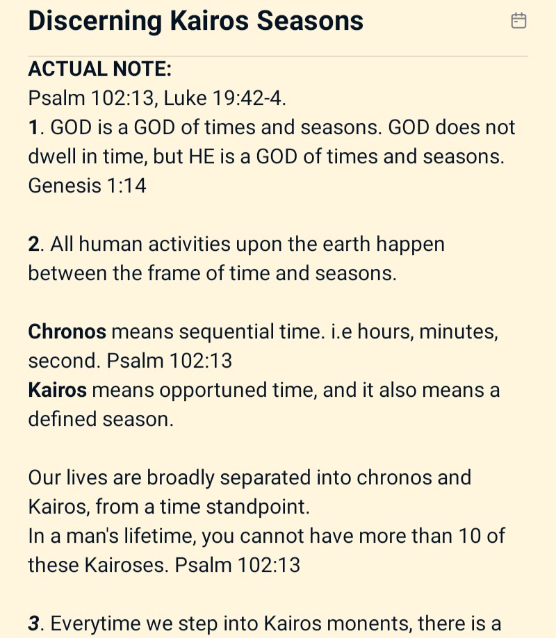 estherannuduma's tweet image. Discerning Kairos Seasons by Apostle Joshua Selman 
November 16th 2025