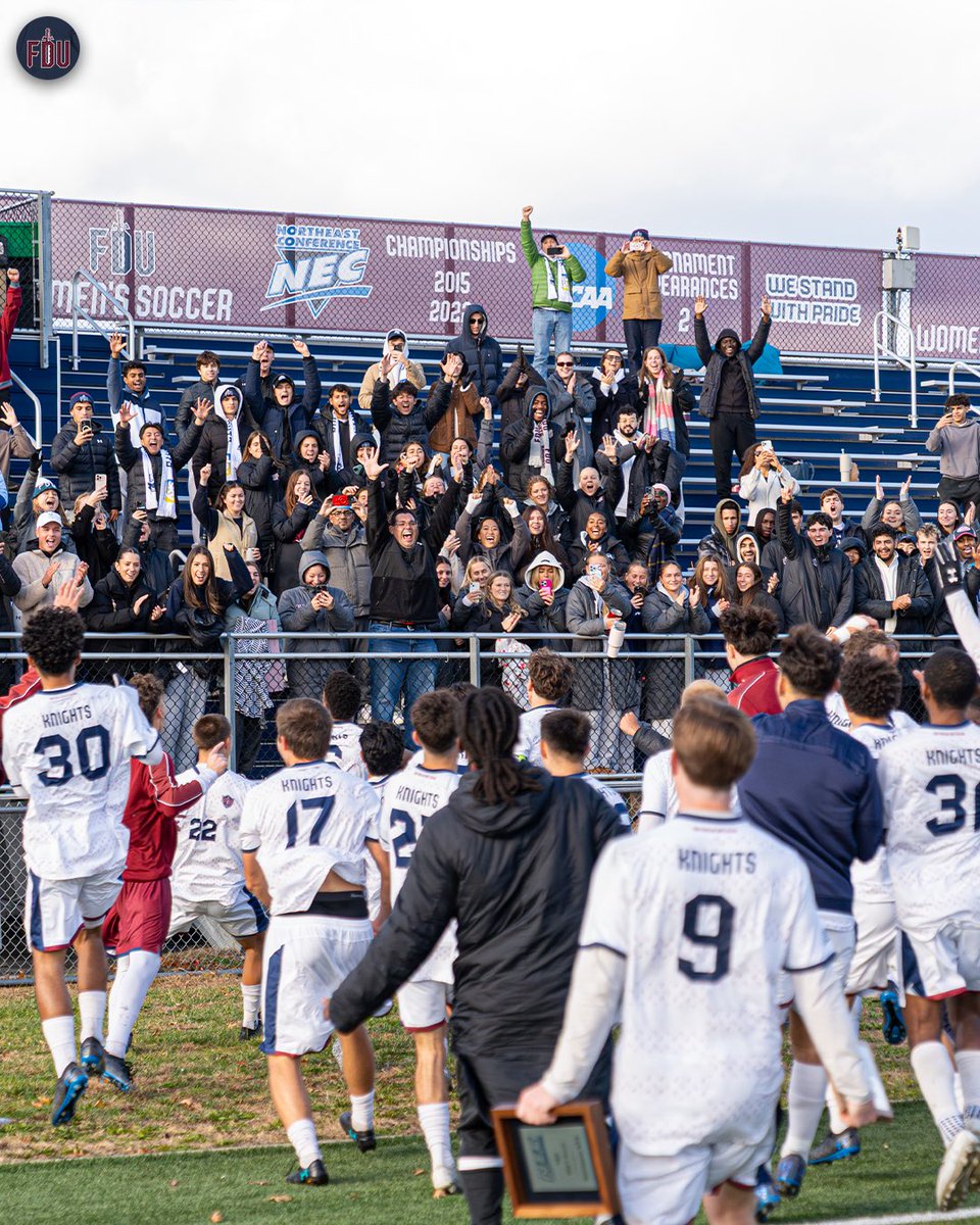 FDUKnightsMSOC's tweet image. did someone say NEC CHAMPS?!

#uKNIGHTED | @necmsoccer