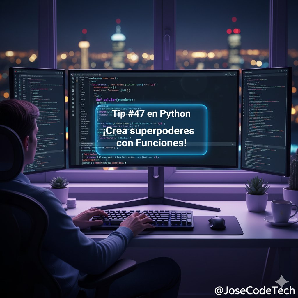 josecodetech's tweet image. 💡 Tip #47 en #Python
¿Cansado de repetir código? ¡Las funciones son tu solución!
def saludar(nombre):
print(f&quot;¡Hola, {nombre}!&quot;)
saludar(&quot;Jose&quot;)
saludar(&quot;Ana&quot;)

Más trucos para código limpio en mi canal 👇
🎥 youtube.com/@josecodetech/
#JoseCodeTech #Programacion #Codigo