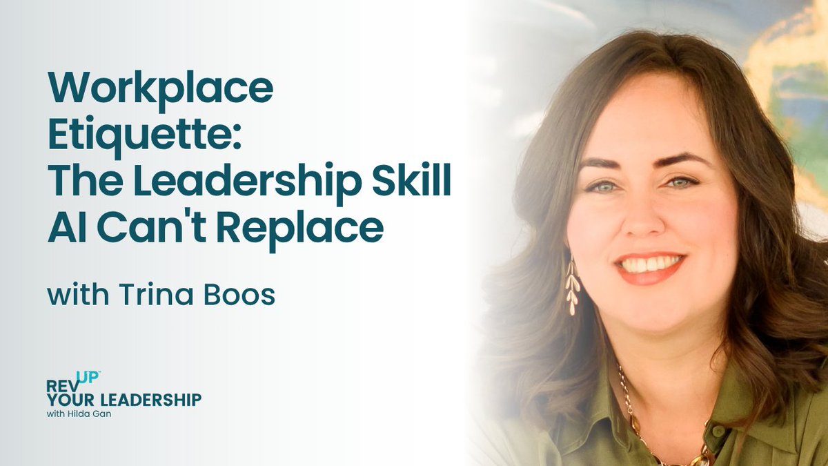 AI is transforming work, but it can’t replace human connection. Check out our latest episode with <a href="/trinaboos/">trinaboos</a> on workplace etiquette, emotional intelligence &amp; the importance of bridging generational gaps.

youtu.be/U0ZxR05SObQ