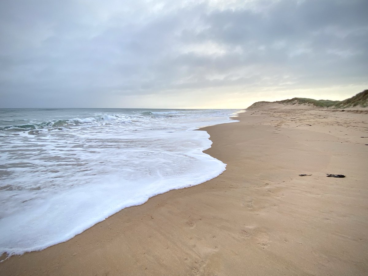 St Fergus beach today: brisk and bracing! #Scotland