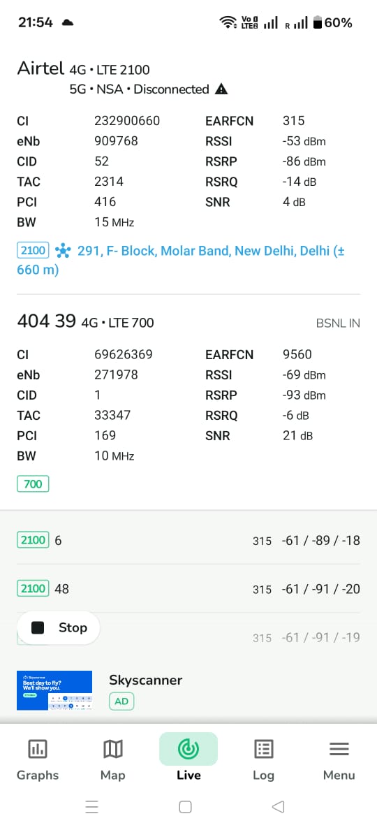 VivekPalReal's tweet photo. Finally started getting #BSNL4G signal (40439 / LTE 700) on my OnePlus 12R at Jaitpur, Badarpur, Delhi 🎉 After months of waiting, it’s great to see BSNL 4G live here! Hoping for stable connectivity &amp; VoWIFI support soon. 🙌
@BSNLCorporate  #BSNL #BSNL4GDelhi #DigitalIndia https://t.co/hIOGxu41dC