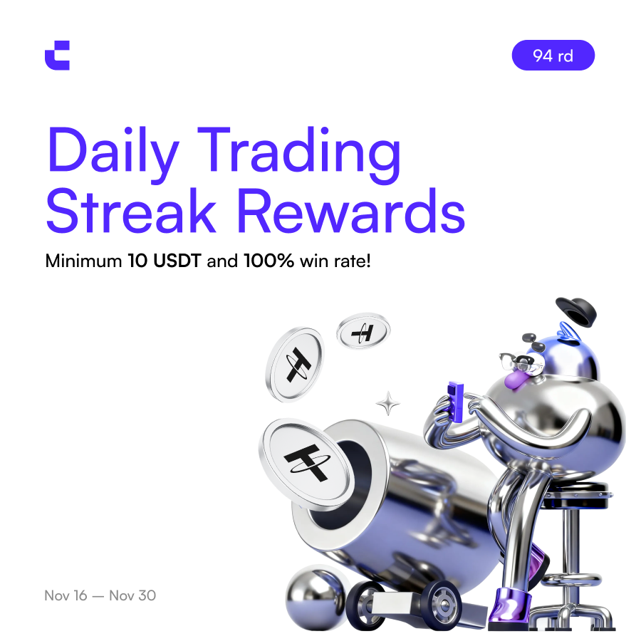 Daily Futures Trading Reward #94

1️⃣ Trade ≥1,000 USDT to get 10–100 USDT bonus next day
2️⃣ Hit 10,000 USDT daily volume to upgrade to KYC-free bonus
3️⃣ Super Bonus supports $ETH with 5x leverage

Learn more: bit.ly/49sFyCt