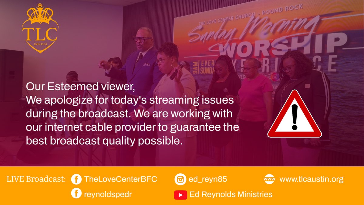 We apologize for this morning's broadcast interruption. We thank you for your continued viewership as we come back online.