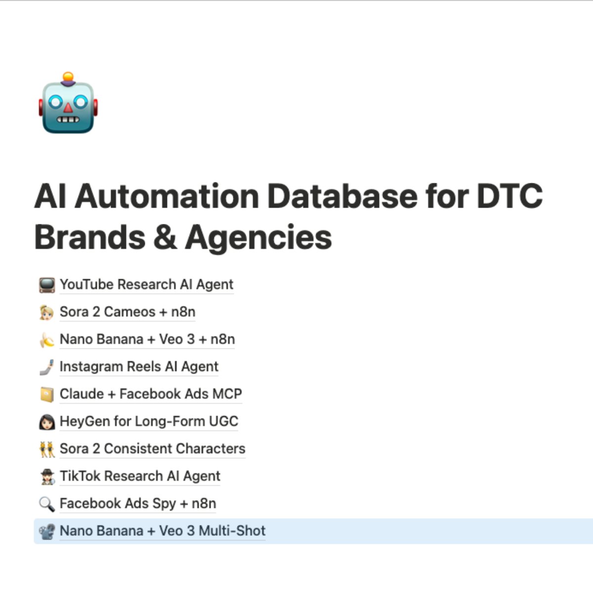 mikefutia's tweet image. I just packaged up 10 of my best AI automation workflows into one database 🤯

(honestly I should probably be charging for this)

Most DTC brands &amp;amp; agencies waste months building AI automations from scratch.

Wrong prompts. Wrong tools. Wrong setup.

I&apos;ve created 10 plug-and-play…
