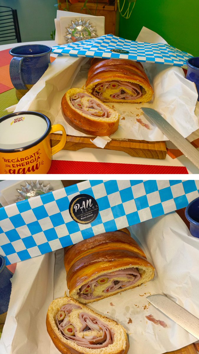 Tengan Cuidado con Éste Pan de Jamón...
Es un🥖🥓 Con Hechizo !

Gracias mi Sisi, está Fenomenal como siempre😋😋 y Gracias Álvaro por hacerlo llegar🤝🏽
✅✅✅
