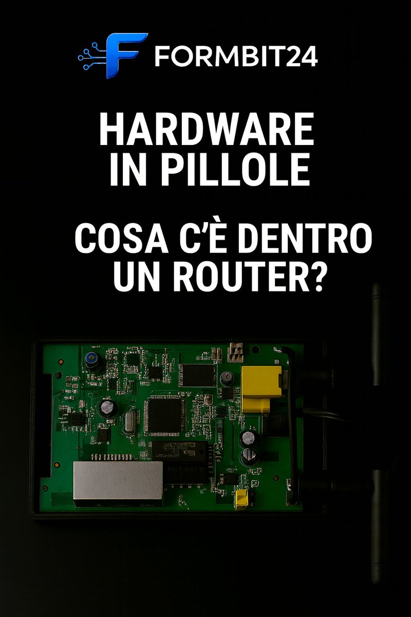 Formbit24's tweet image. 🛜 COSA C’È DENTRO UN ROUTER?
Dal primo segnale al Wi-Fi di casa. 
Esploriamo l’interno di un router moderno
 E tu… hai mai aperto un router per curiosità? 💬 Raccontacelo nei commenti!  
Guarda il video qui: youtube.com/shorts/lMO--Wd…

#Formbit24 #TechHistory #Router