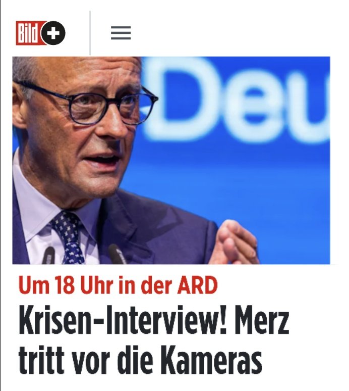 oida_grantler's tweet photo. Verkündet Merz seinen Rücktritt?
Ich wäre dafür! 👍 https://t.co/7nkEh9M6iG