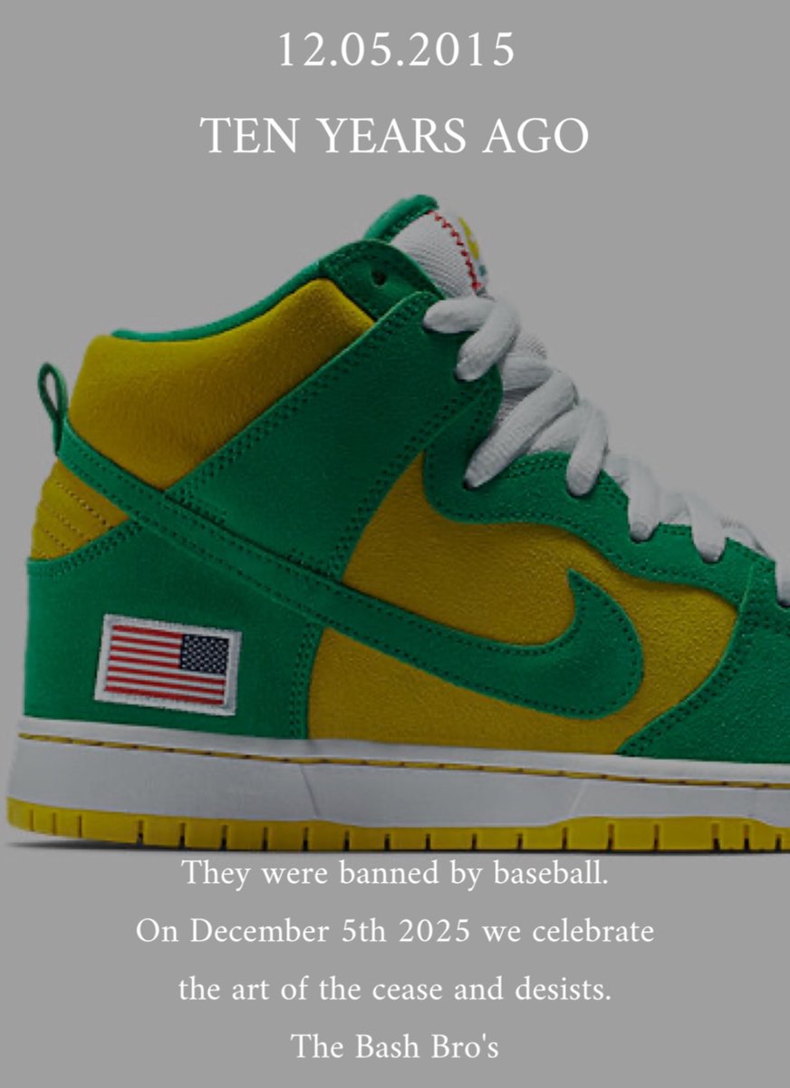 ModernNotoriety's tweet image. UNheardof teases 10th anniversary celebration of their Nike SB Dunk collab ⚾️

Inspired by the Cincinnati Reds sweeping the Oakland A’s at the 1990 World Series, the original release in 2015 was shut down by a cease and desist from MLB