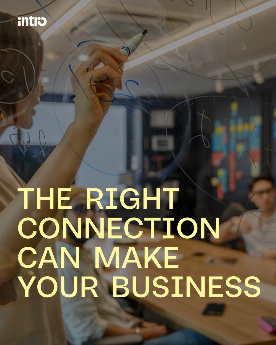 intro's tweet image. The ROI on great advice is unmatched. 🚀

Guidance from someone who’s been there can save years of trial and error. That’s why we built Intro: to make the world’s best experts instantly accessible.