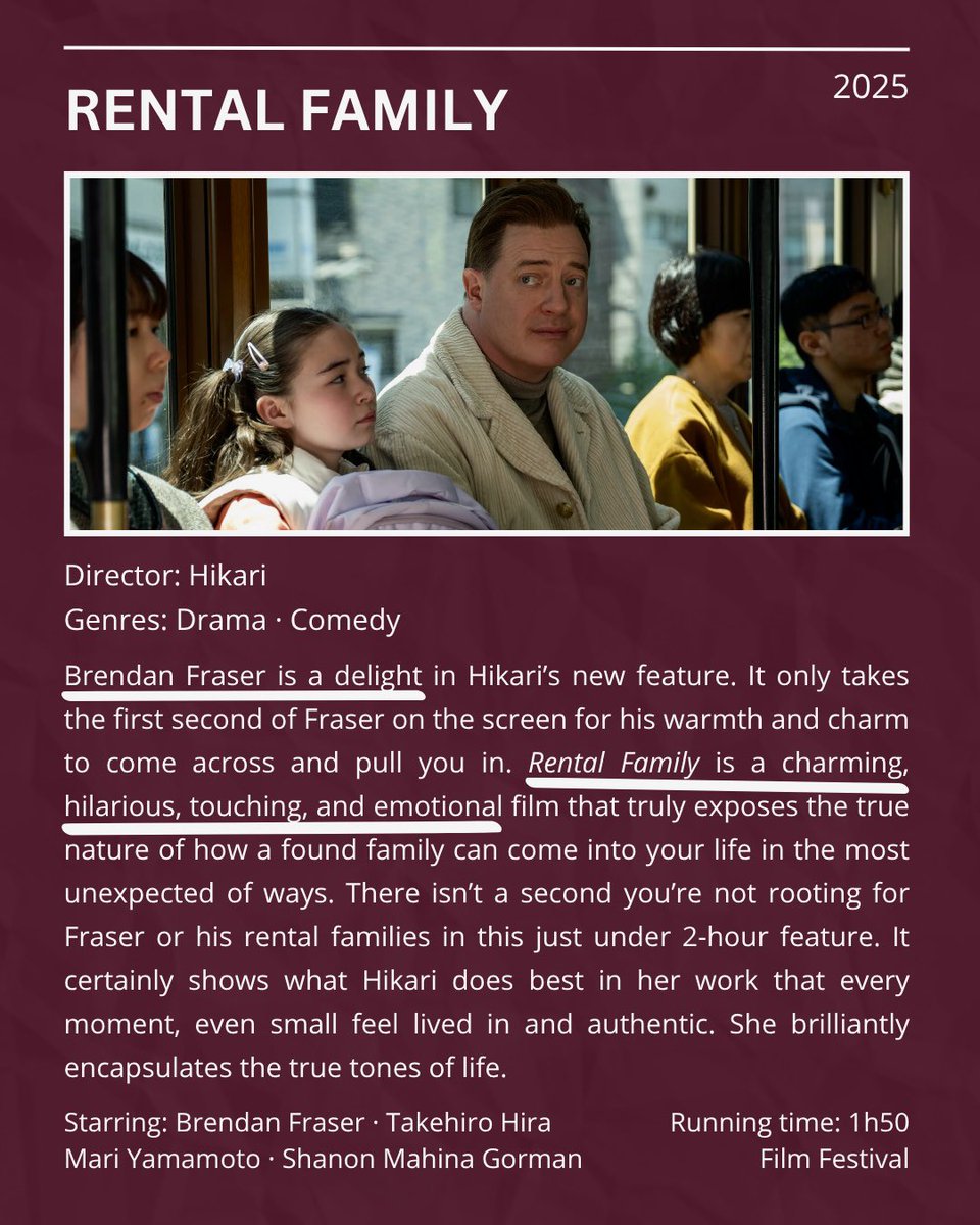 wsptlight's tweet image. RENTAL FAMILY reminds us that love and belonging are not always bound by blood and that it is waiting in the most unexpected of places 🤍

Read @imlaraedwards review on W Spotlight (wspotlight.blogspot.com/2025/11/rental…)