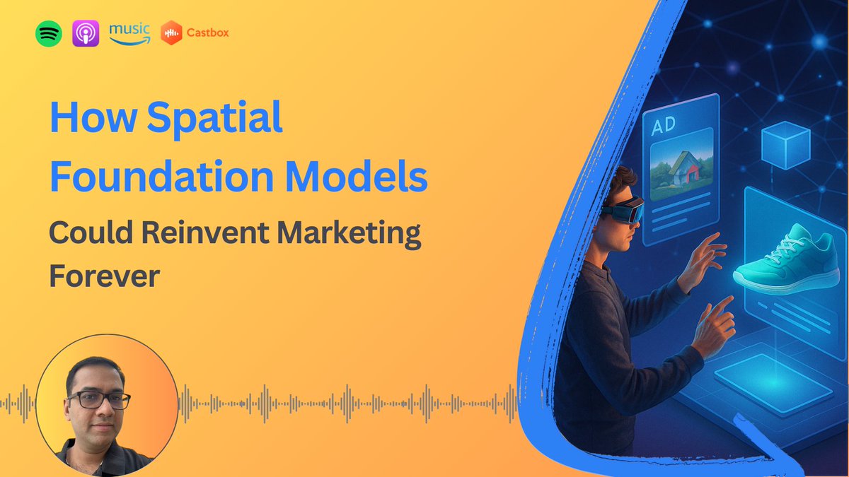 LikelyMktg's tweet image. ✨ Customers won’t just see products—they’ll walk through them. dub.sh/likelymktg_ep1…

#SpatialAI #MarketingInnovation #3DModels #ImmersiveExperiences #DigitalTransformation #B2BStorytelling #TechTrends #B2BStorytelling #SpatialFoundationModels #AI #podcast #likelymarketing