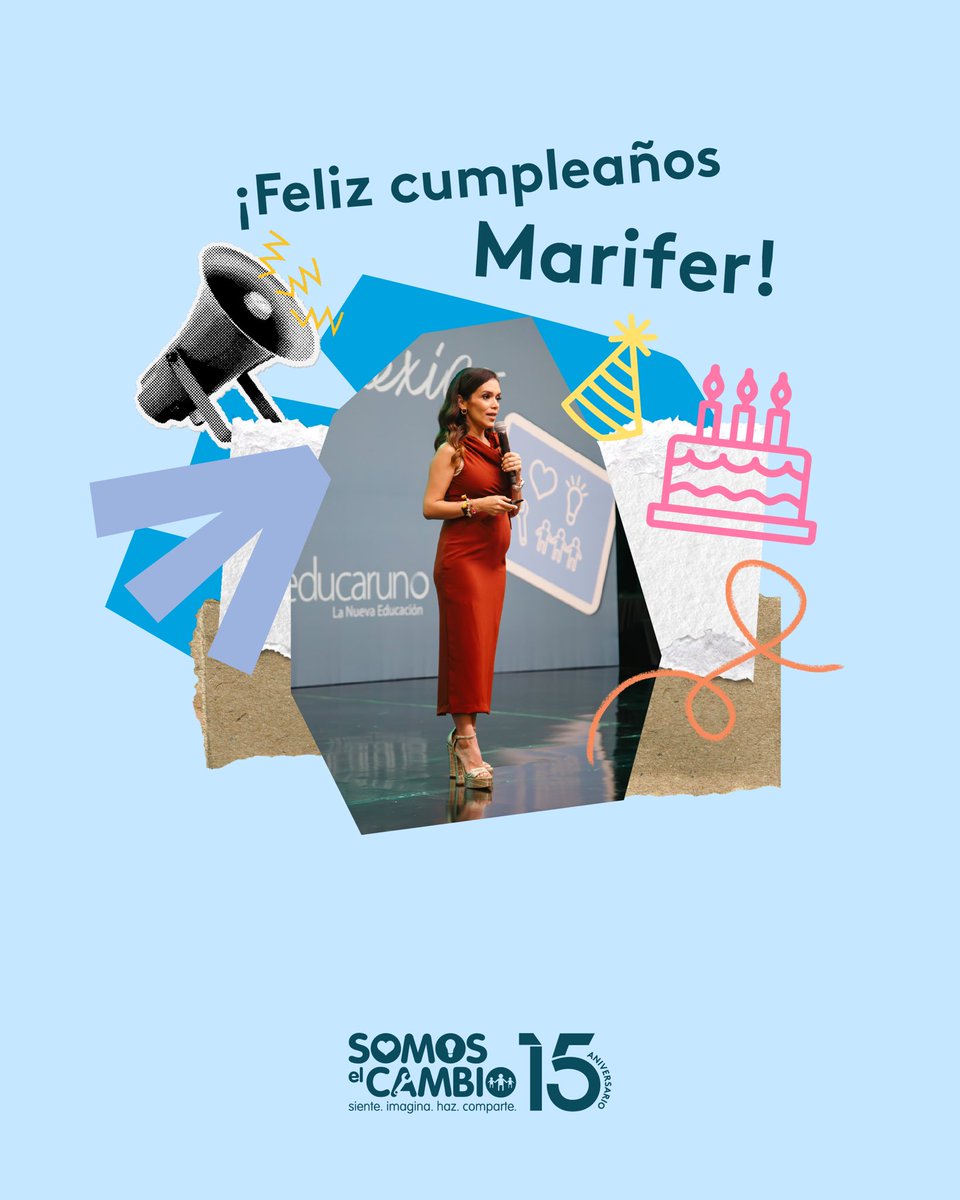 🎉 ¡Feliz cumpleaños, Marifer!
Tu liderazgo, visión y entrega por Somos el Cambio inspiran cada día. Gracias por guiarnos con pasión y por contagiar ese amor por lo que hacemos. 💜✨