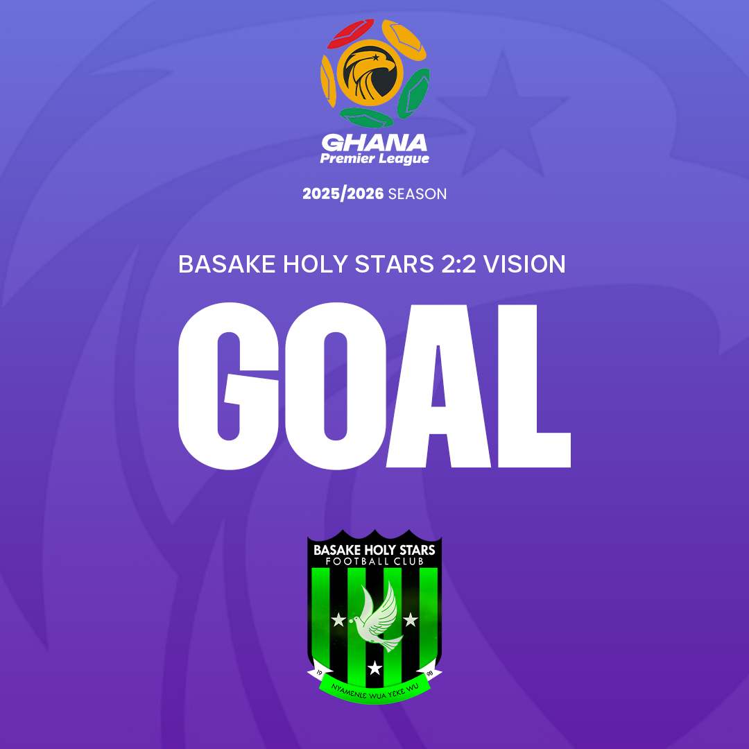 GhanaLeague's tweet photo. Basake score a late late equaliser.

90' Basake Holy Stars 2-2 Vision FC.

#GPL #GPLMW10 https://t.co/B4TgIriqK0