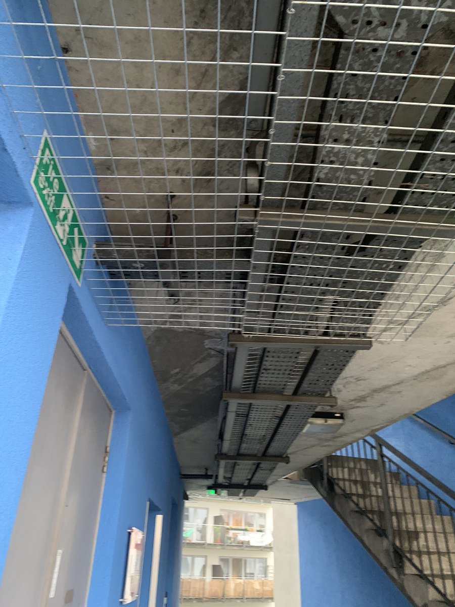 pbclimited's tweet image. #EastLondon #weldmesh installed to cable trays to prevent pigeons from roosting #birdcontrol