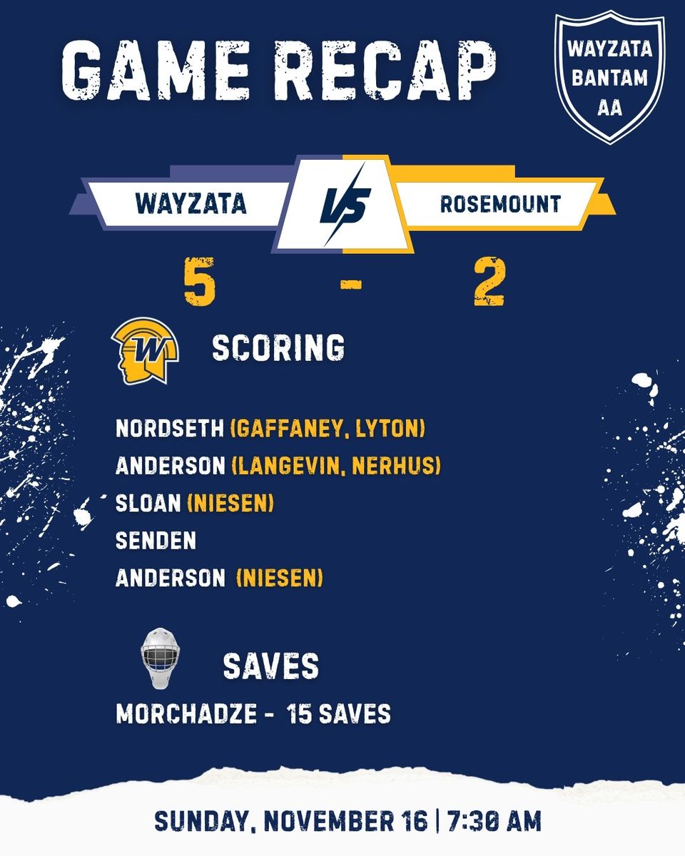 Wayzata Bantam AA tweet media