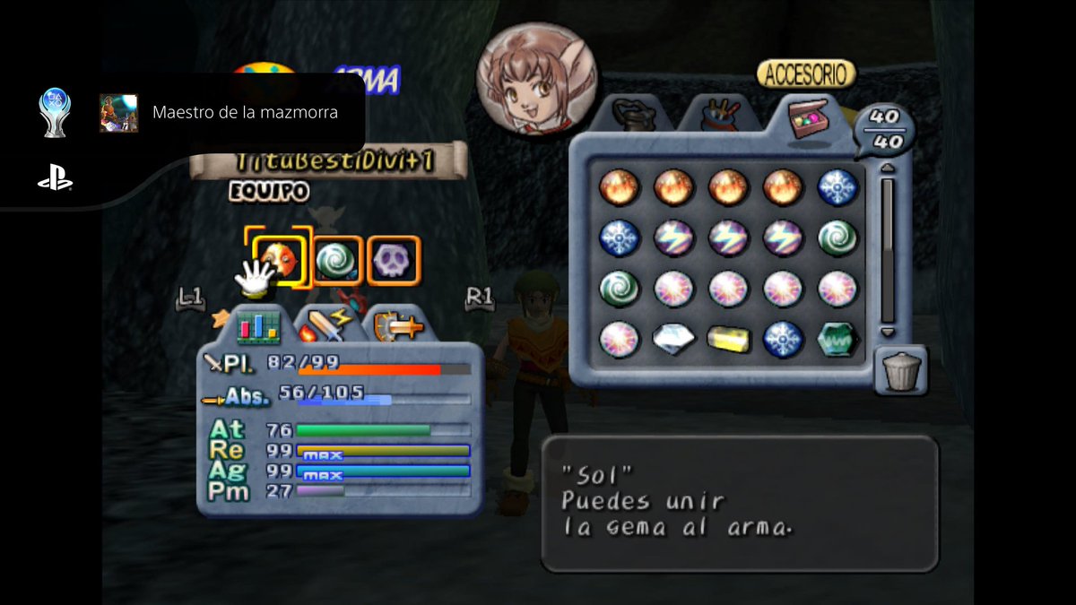 RinconPakito's tweet image. Platino N°83!!! 

Dark Cloud
Maestro de la mazmorra (Platinum)

#PlayStationTrophy #Ps5Share #DarkCloud

Todo un clásico de PlayStation 2, ha sido maravilloso volver a jugarlo!! 

@PlayStationES @PSPlusES