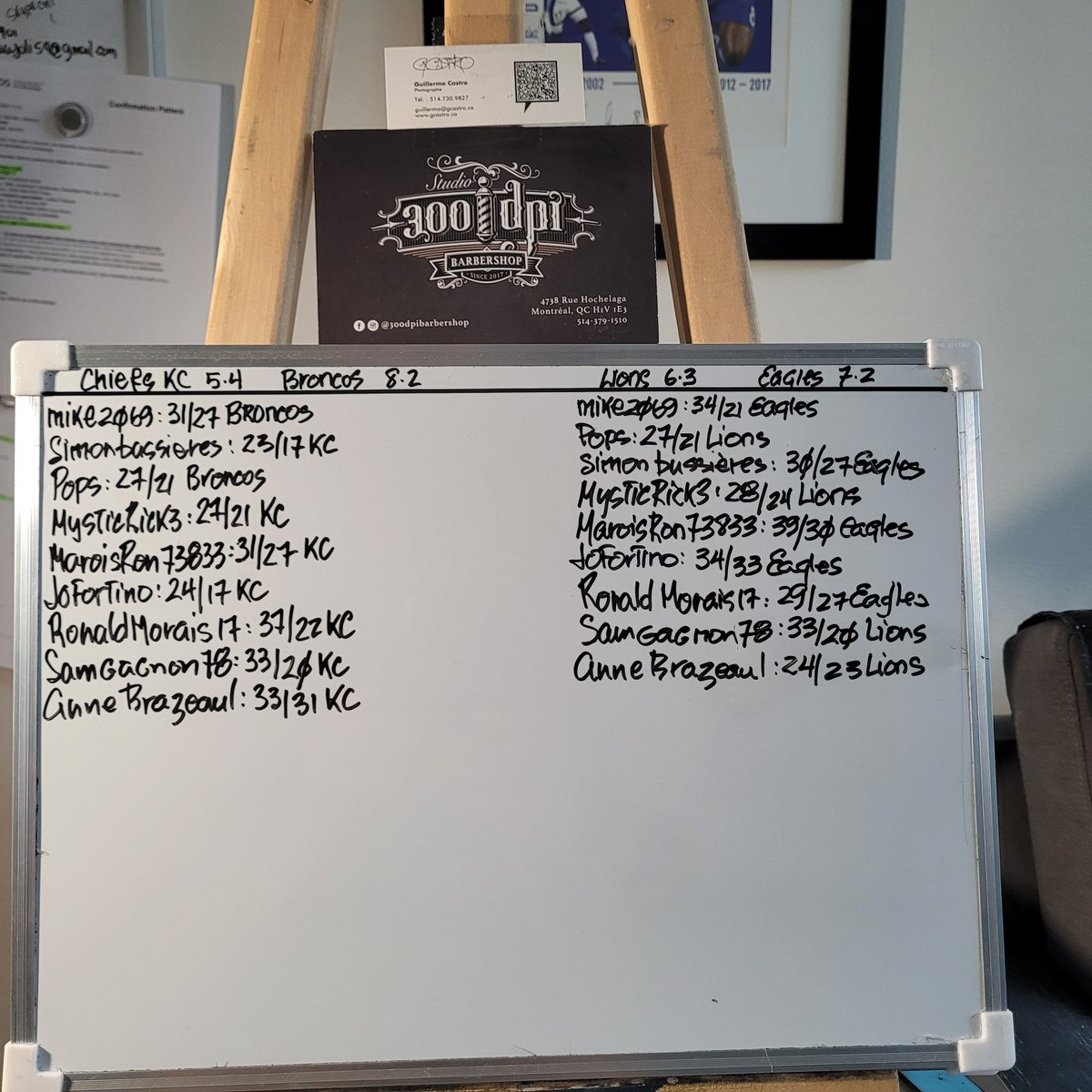 MichelGroulx8's tweet photo. Mise à jour #LePopsBoard 🏈🏈🏈🏈 #NFL #sem11 @AnneBrazeau1 @GelaisLen62894 @Samgagnon78 merci https://t.co/WYP6lsxOLd