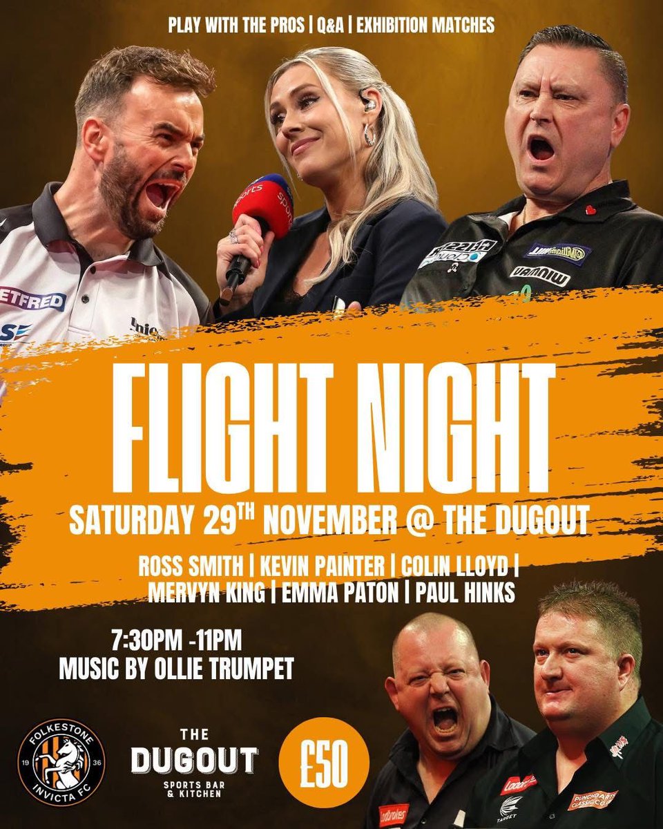 🎯 Looking forward this evening of darts end of November in Folkestone 👍🖌🎨 <a href="/RossSmith180/">Ross Smith</a> <a href="/MissEmmaPaton/">Emma Paton</a> <a href="/ColinJawsLloyd/">ColinJawsLloyd</a> Merv King