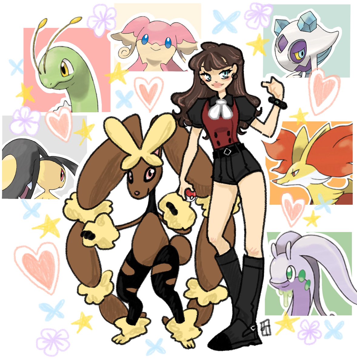 juillustration's tweet photo. Pokémon ZA team 💚 My girls fr

#PokemonLegendsZA #pokemonfanart https://t.co/yJc2ugnEZk