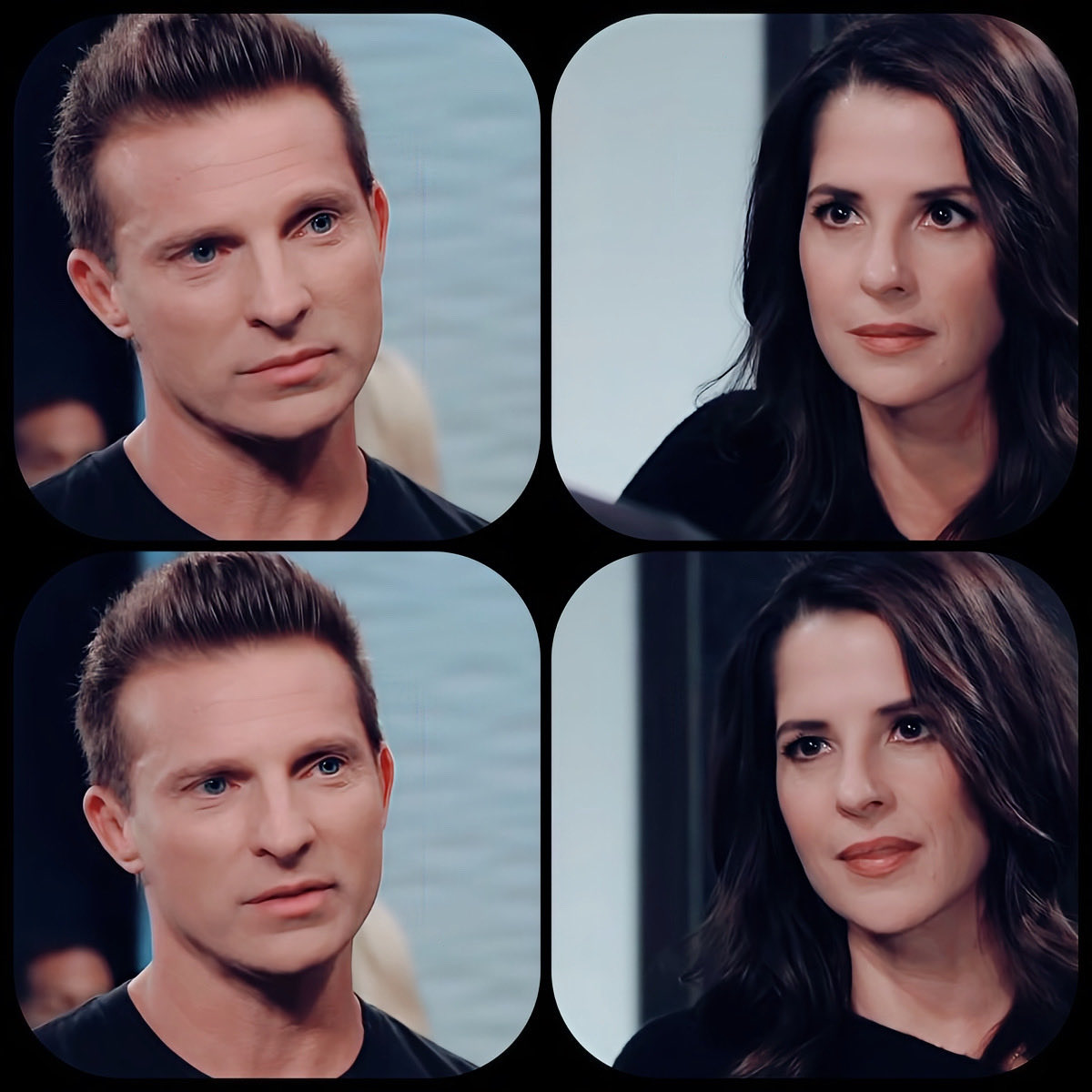 LSA8M's tweet image. ~ 11.16.18 ~ #JaSam 

“Stop touching me with your eyes.” 

So MUCH happening in those eyes 😍🫠